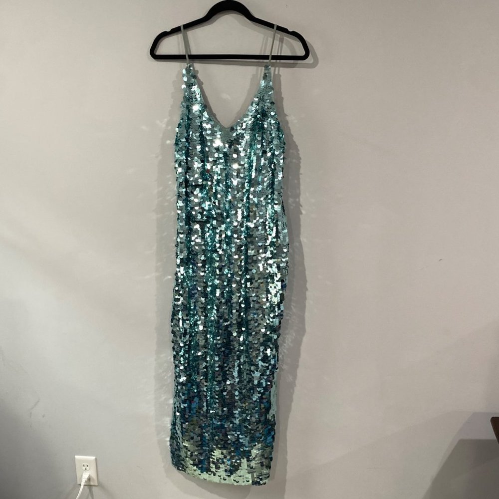 Intimately Free People Paulette Party Midi Sequin Slip Dress Size S